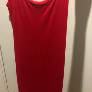 Pretty Little Thing Red Square Neck Bodycon Dress